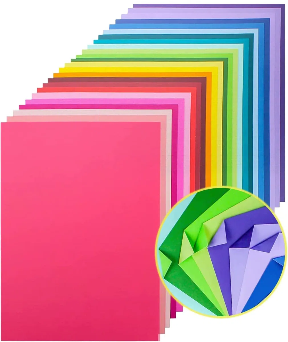 60 hojas de papel de cartulina de color pesado de 165 libras, 250 g/m², papel colorido surtido para manualidades de papel, fabricación de tarjetas y otros eventos de manualidades